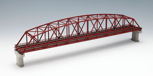 Tomix 3221 Double-Track Curved String Large Truss Bridge (F) Red N Scale