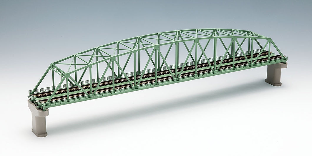 Tomix 3222 Double-Track Curved String Large Truss Bridge (F) Green N Scale