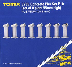 Tomix 3235 Concrete Pier Set P10 Set of 8 pcs 55 mm N Scale