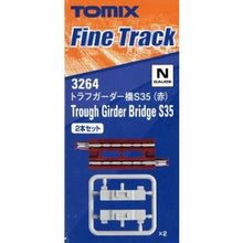 Tomix 3264 Trough Garder Bridge S35 (F) Red 2-pcs N Scale