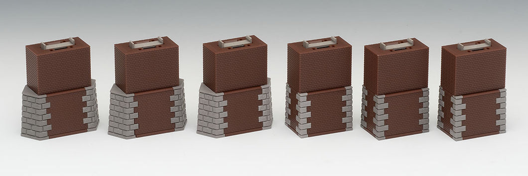 Tomix 3271 Brick Pier Squer Set of 6 N Scale