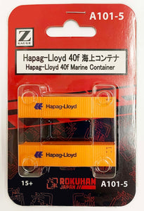 Rokuhan A101-5 Hapag-Lloyd 40ft Marine Container Z Scale