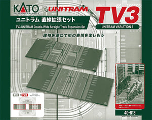 Kato 40-813 TV3 Unitram Straight Track Expansion Set  N Scale