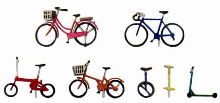 Sankei MP04-71 Bicycle B 1/150 Paper Craft  N Scale