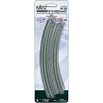 Kato 20-183 Double Curved Track R315 / 282-45 ° (2 pieces) N Scale