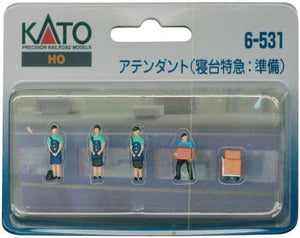 Kato 6-531  (HO) Attendants (Express Sleeping Car: Making Preparations)