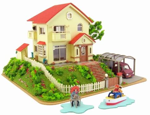 Sankei MK07-08 Ghibli Ponyo on the Cliff - the house of Ponyo and Sosuke - Paper Craft