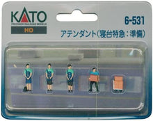 Kato 6-531  (HO) Attendants (Express Sleeping Car: Making Preparations)