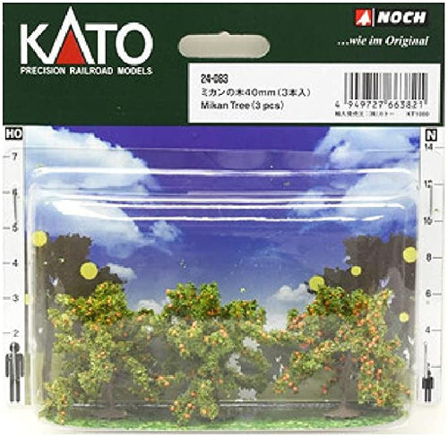Kato 24-083 Tangerine Tree 40mm (1.57 inch ) 3 pcs