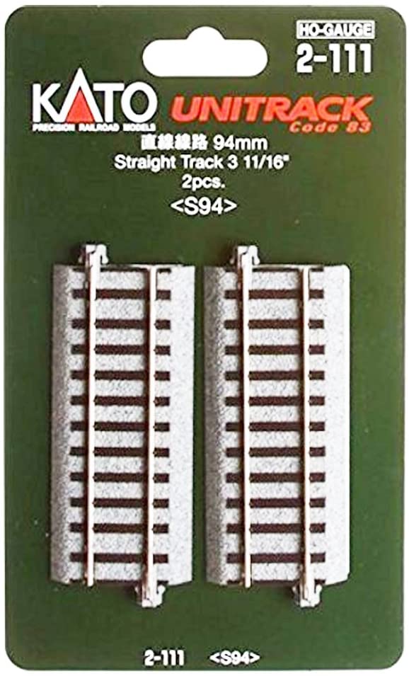 Kato 2-111 UNITRECK Straight Line 94mm (2 pcs) N Scale