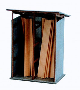 Sankei MP04-27 Diorama Option Kit Timber Storage1/150 Paper Craft