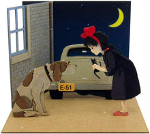 Sankei MP07-84 Kiki's Delivery Service Old Dog Jefferson & Kiki Paper Craft