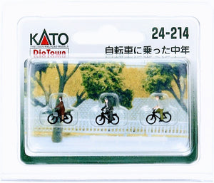 Kato 24-214 N People/Cyclist-MidAge/3figures