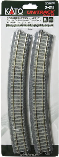 Kato 2-241 PC Curved track R730-22.5 ° 4 pcs HO Scale