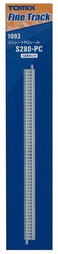 Tomix 1093 Straight PC S280-PC 12 pcs Set N Scale