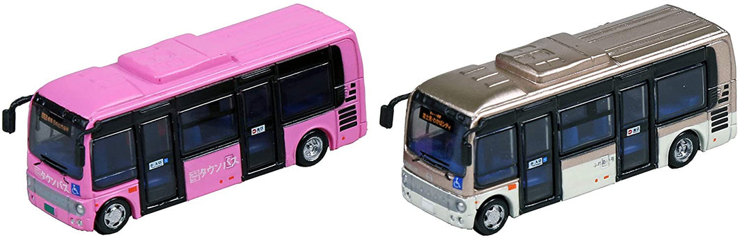 Kato 23-600B Hino Town Bus Poncho 2pc (Pink and Brown-White) N Scale