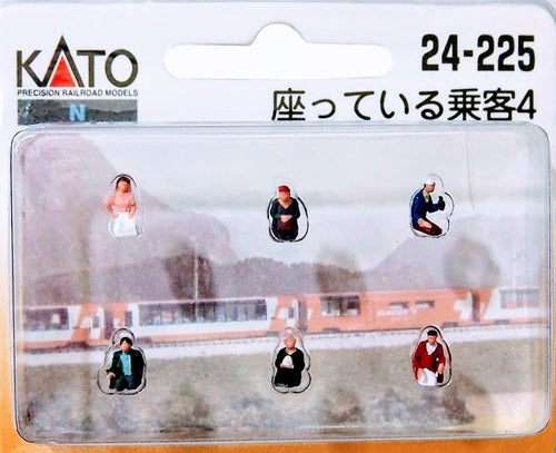 Kato 24-225 Sitting Passengers 4 Diorama People N Scale