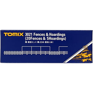 Tomix 3021 Fences & Hoardings ( 20 Fences & 5 Hoardings )
