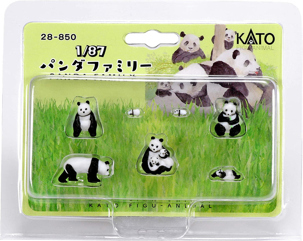 Kato 28-850  1/87 Panda Family (7 pcs.)