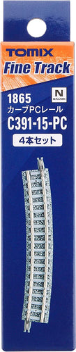 Tomix 1865 Curve PC Track C391-15-PC(F) 4 pcs N Scale