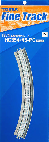 Tomix 1874 PC Track with Viaduct HC354-45-PC(F) 4-pcs N Scale