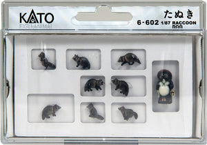 Kato 6-602  1/87 Raccoon Dogs