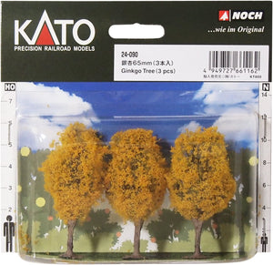 Kato 24-090 Ginkgo Tree 65mm 2.55 inch 3 pcs (N)