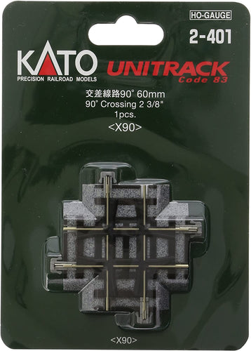 Kato 2-401  (HO)Cross Track 90 Degrees (1 pc.)