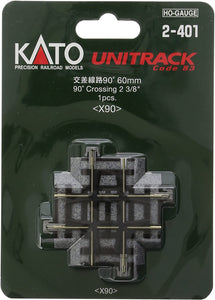 Kato 2-401 (HO)Cross Track 90 Degrees (1 pc.)