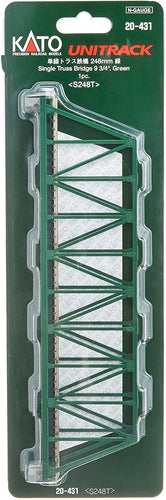 Kato 20-431 Single Track Truss Iron Bridge Green N Scale