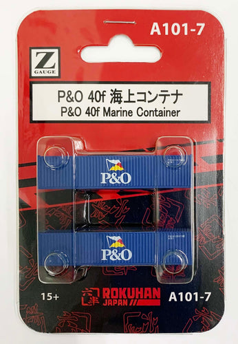 Rokuhan A101-7 P & O 40ft Marine Container Z Scale