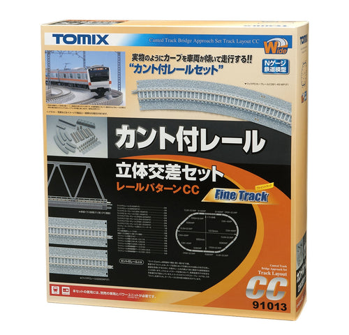 Tomix 91013 Cant Track Overpass Set (Track Pattern CC) N Scale