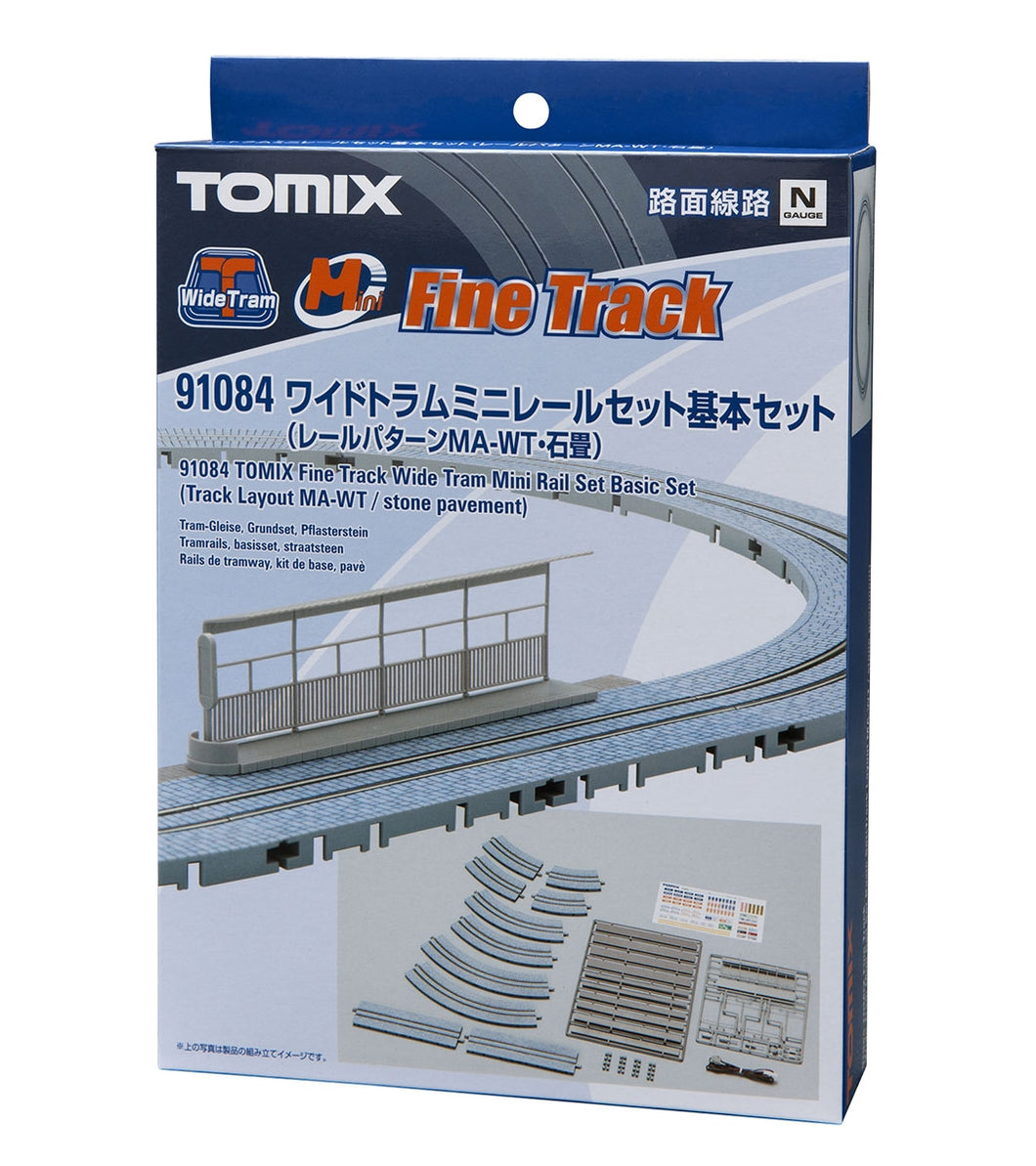 Tomix 91084 Wide Tram Mini Rail Basic Set Track Layout MA-WT Stone Pavement N Scale
