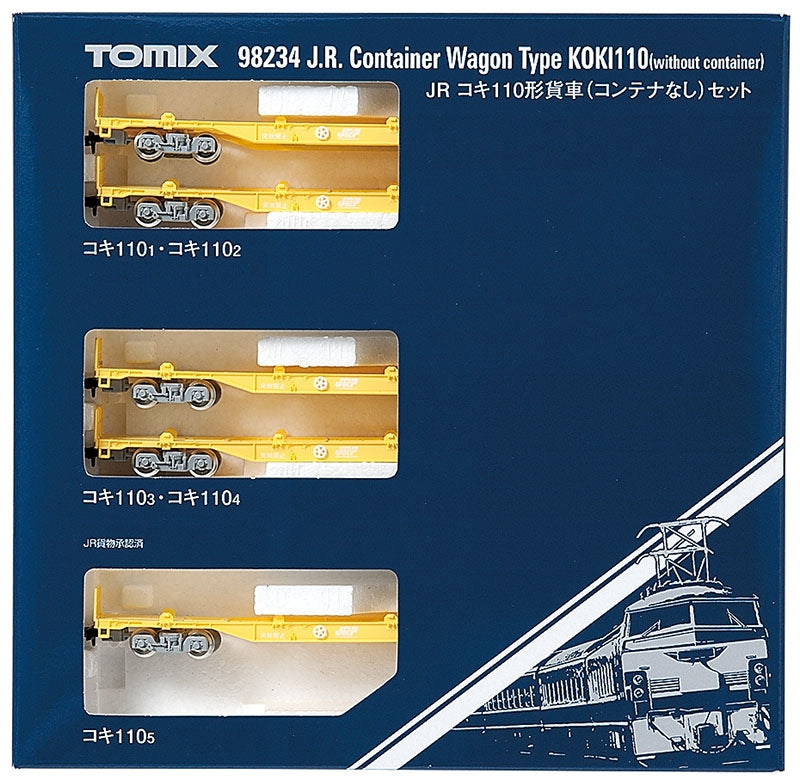 Tomix 98234 JR Koki 110 Series Freight Car ( No Container ) N Gauge