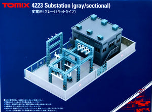 Tomix 4223 Structure Substation Plastic Model Gray Kit Type  N Scale