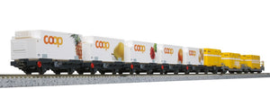 Kato 10-1731 Rhaetian Railway Container Freight Train 8-Car Set (N)