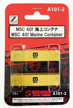 Rokuhan A101-2 MSC 40ft Marine Container Z Scale