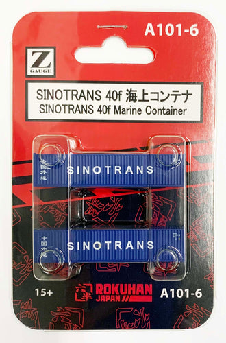 Rokuhan A101-6 SINOTRANS 40ft Marine Container Z Scale