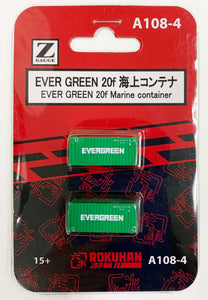 Rokuhan A108-4 EVER GREEN 20f Marine Container (Z)