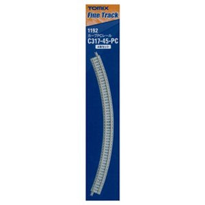 Tomix 1192 Curved PC Rail C317-45-PC(F) 4 pcs N Scale