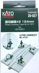 Kato 20-027 124mm (4 7/8") Road Crossing Track #2 S124C