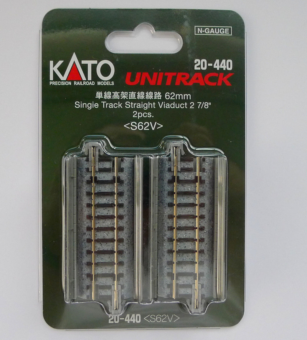 Kato 20-440 62mm Single Viaduct Track S62V N Scale