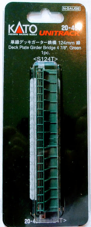 Kato 20-461 Deck Plate Girder Bridge 124mm Green N Scale