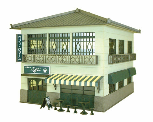 Sankei MK05-04 Modern Cafe 1/87 HO Scale Paper Craft