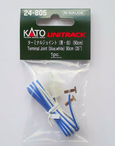 Kato 24-805 Terminal Joint Blue and White Cable 90cm 1 pcs N Scale