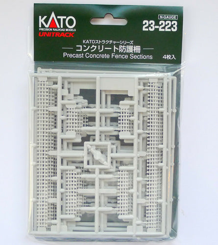 Kato 23-223 Precast Concrete Fence Sections N Scale