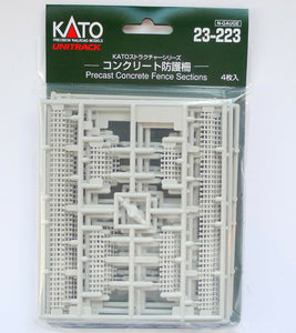 Kato 23-223 Precast Concrete Fence Sections N Scale