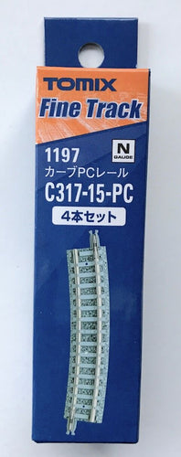 Tomix 1197 317mm Radius 15º Curve Track C317-15-PC(F) 4 pcs N Scale