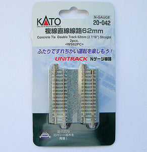 Kato 20-042 62mm Straight Track WS62PC N Scale