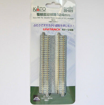 Kato 20-023 Double Track 124mm Straight Track WS124PC N Scale